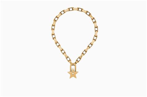 dior star lock necklace